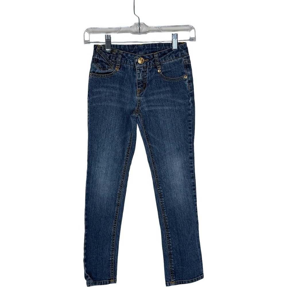 Disney Skinny Jeans Girls Size 8‎ Blue Denim Embroidered Rhinestone Back Pockets